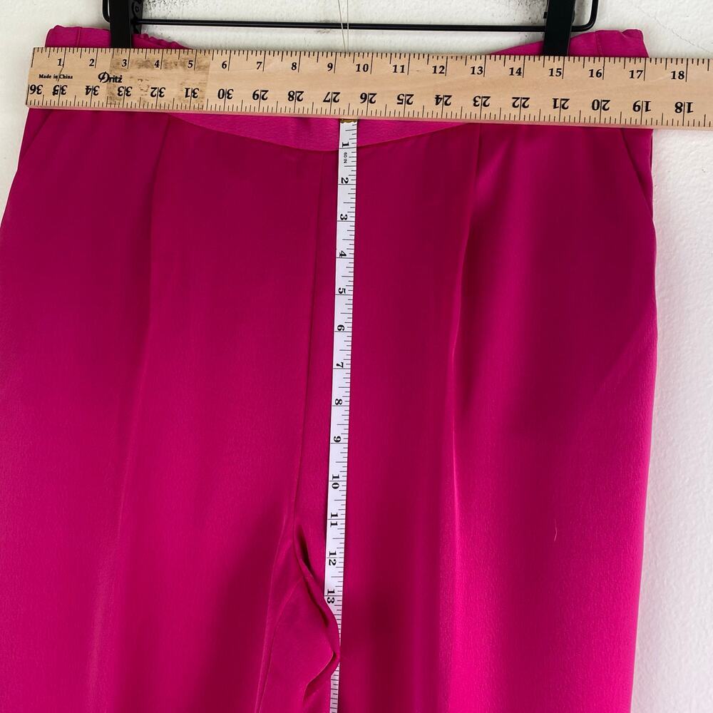 Banana Republic Satin Wide Leg Pants Pink LT Tall 34” Inseam - Picture 15 of 16